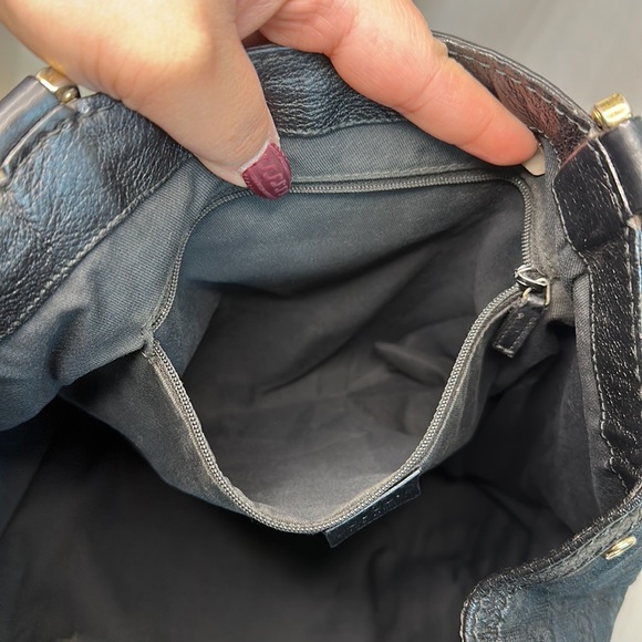 Gucci Black GG Canvas Medium New Ladies Web Tote - Picture 9 of 12